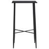 Table de bar - VIDAXL - Noir - 60x60x111 cm - MDF - 2 places - Montage facile