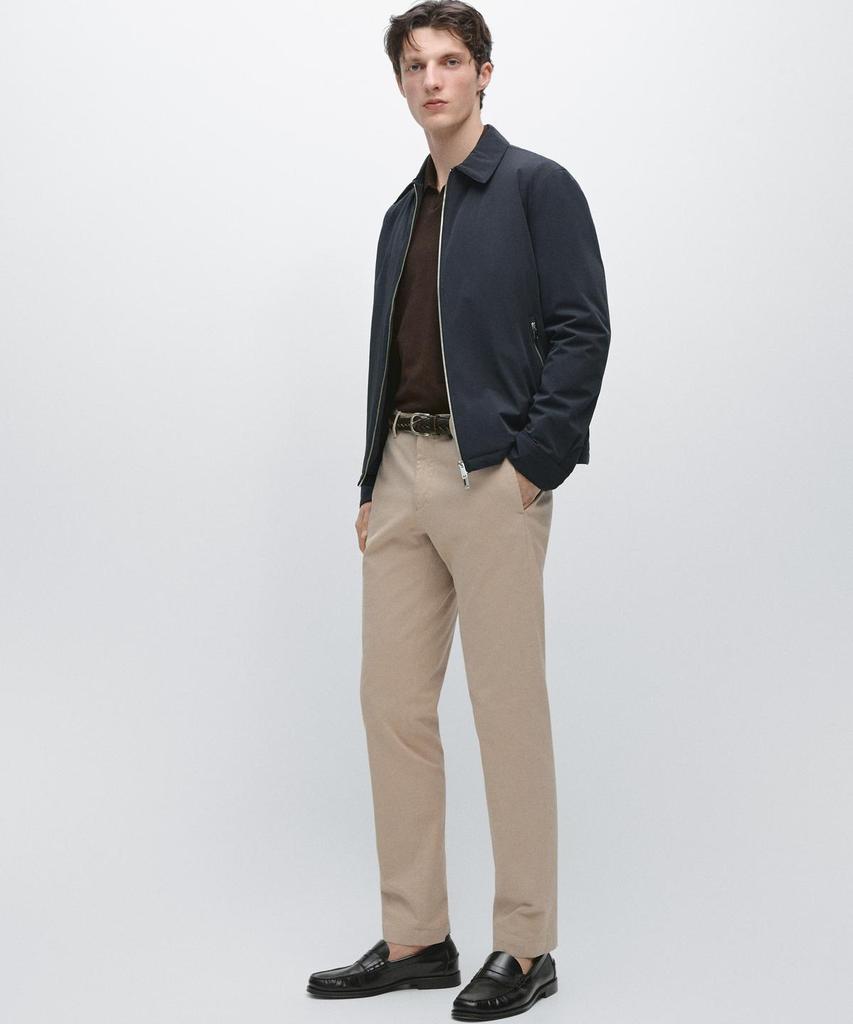 Masimodutti Cotton Blend Slim Fit Pants