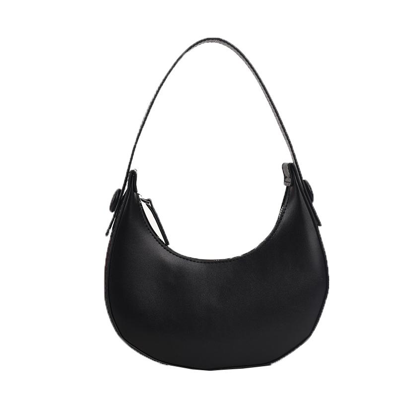 Women's new trendy shoulder bag, armpit bag, mthly tooth bag, solid color handbag, fashiable versatile bag