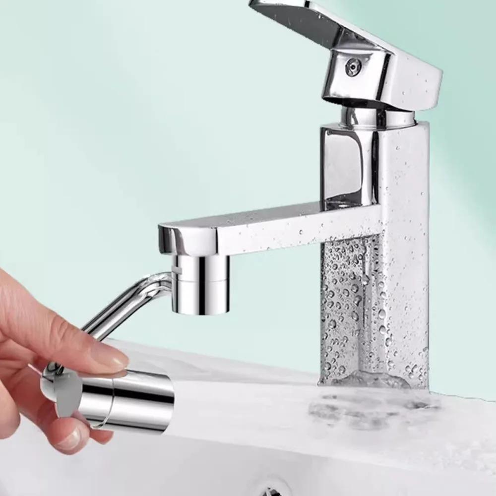 1080 Degree Swivel Stainless Steel Kitchen Faucet Extender Universal Dual Mode Bathroom Sink Accessories with Adapter