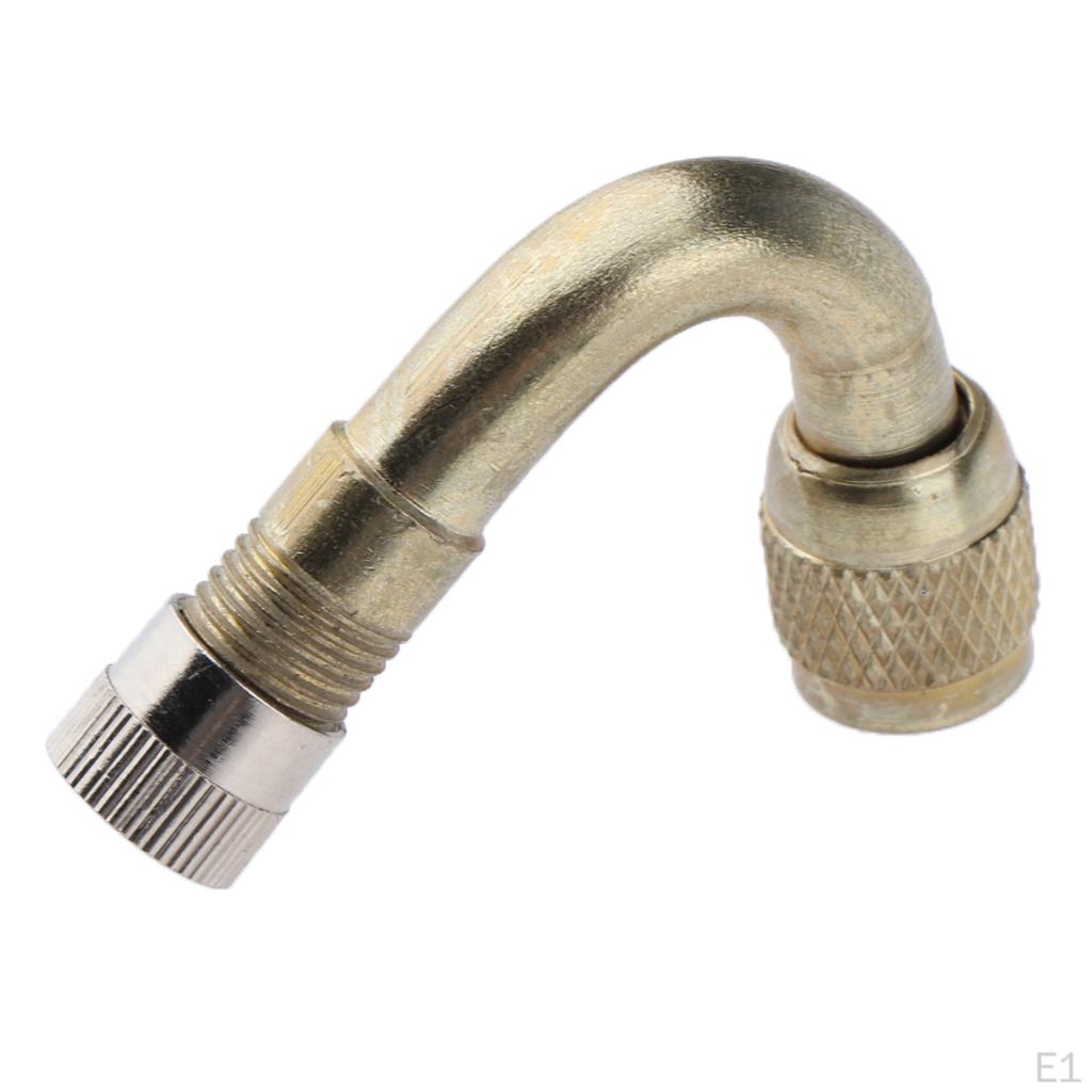 Car Motorcycle Tire Brass 45/90/135 Degree Lengthened Inflatable Tube