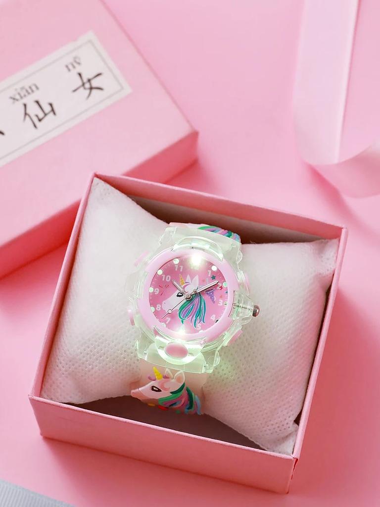 New Fashion Square dial silicone strap LED screen electronic wrist watch, suitable for Christmas Halloween gifts