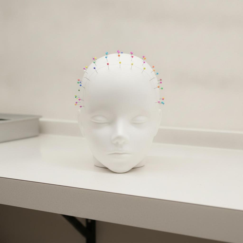Hair Styling Head Realistic Anime Mannequin Easy to Use for Cosplayers