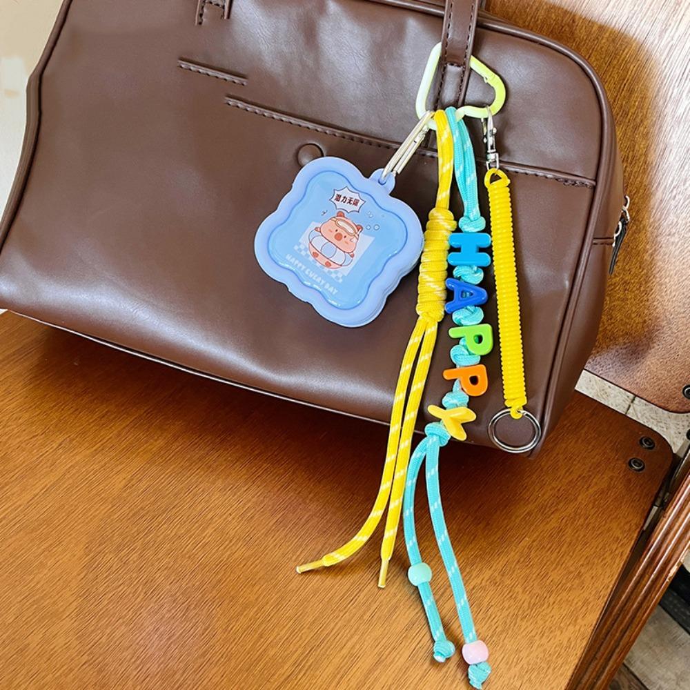 

Dopamine Mini Storage Bag Pendant Capybara Silicone Bag Keychain Daily Style D