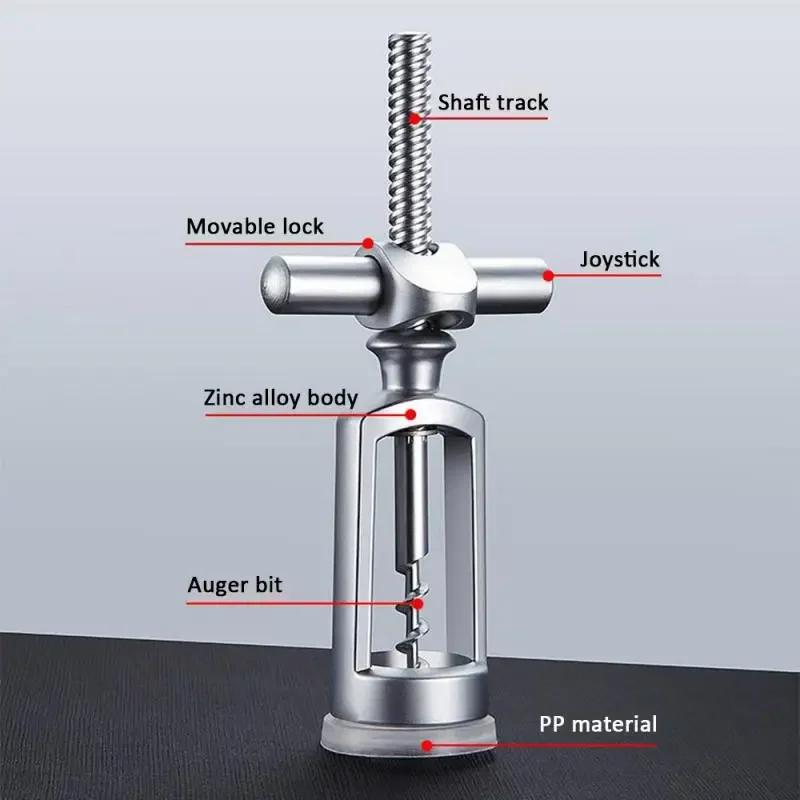 Tragbarer Rotweinöffner aus Metall, Zinklegierung, Korkenzieher, Korkenzieher, Entferner, Champagneröffner, Weinöffner, Küchenwerkzeuge