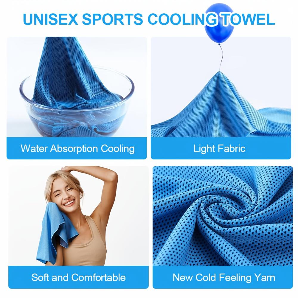 5pcs/1pc Outdoor Personal Care Sports Quick-Drying Towel, Portable And Easy-to-Use Outdoor Sports Cooling Towel, Reusable