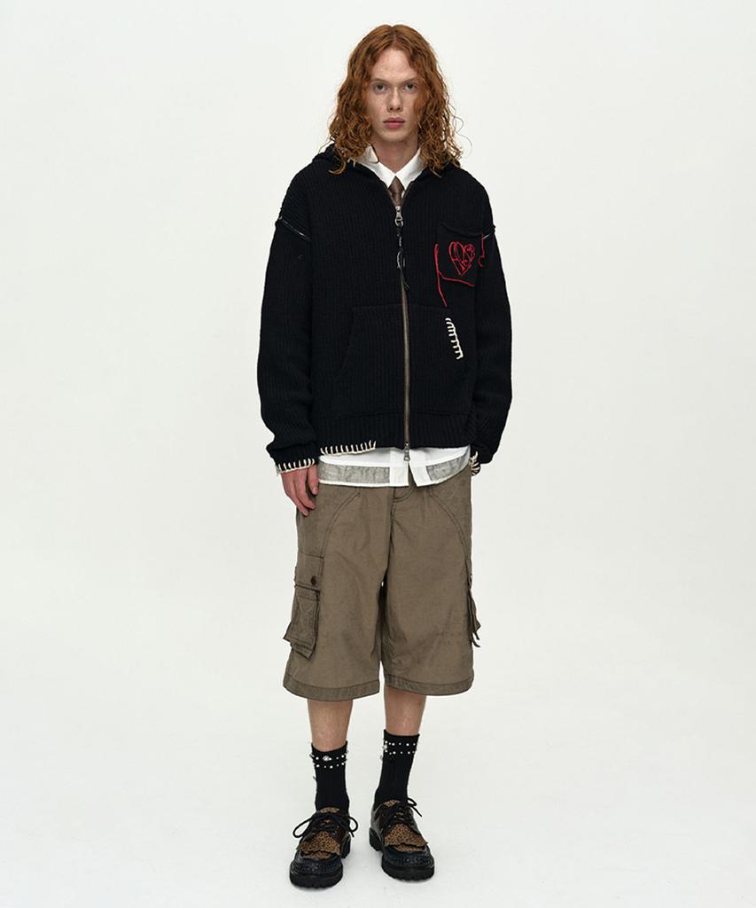 ADSB ANDERSSON BELL Carpenter Cargo Shorts Apa866M(Khaki Brown)