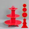 Disposable multi-layer paper cake rack birthday party decoration three-layer hot stamping dessert table cake tray cupcake stand