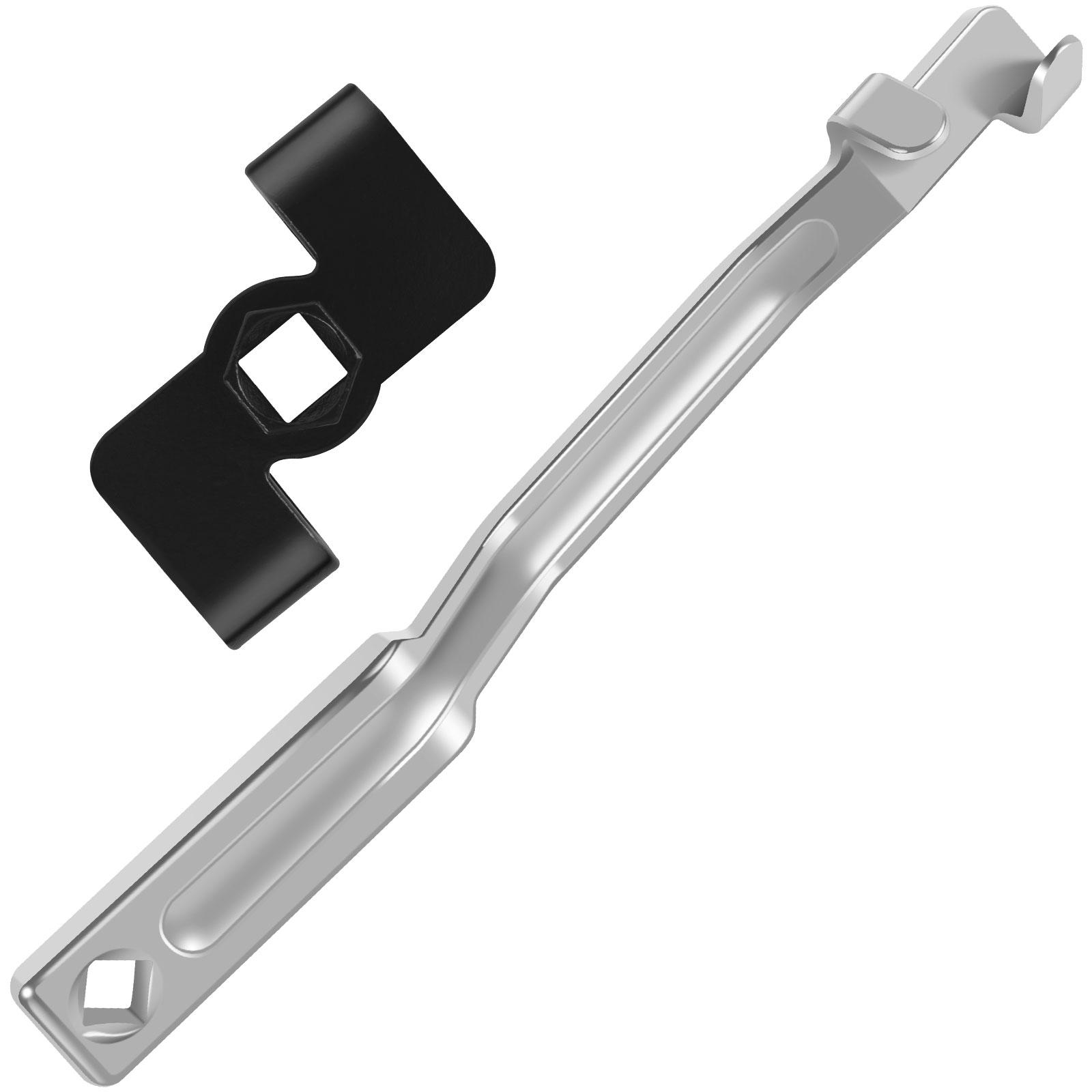 

Wrench Extender Adapter and Wrench Extender Tool Bar Set Multi-purpose Universal 1/2 Drive Breaker Bar Extender for Auto Repair срібний