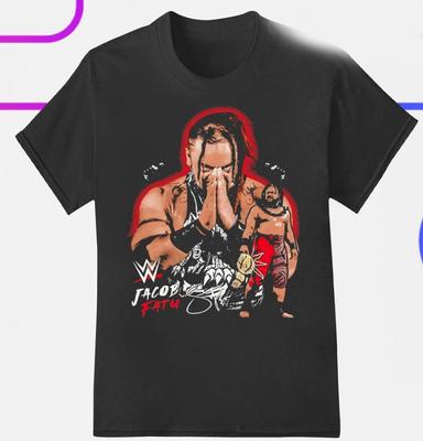 Jacob Fatu WWE tričko s velkou tváří, velikost S-5XL Unisex tričko