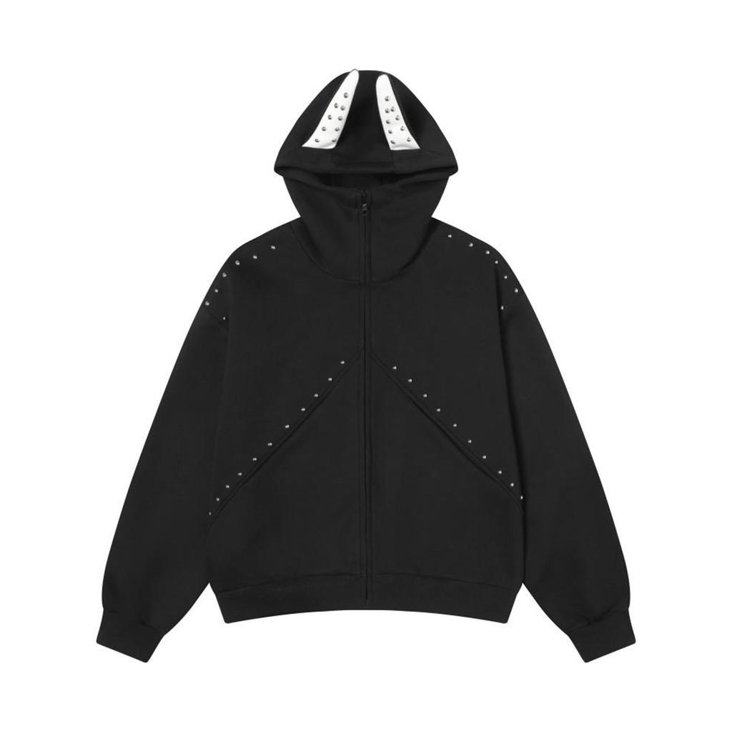 2025 Bottom Sweater Autumn Men's Hooded Japanese Loose Trend Hooded Sweater