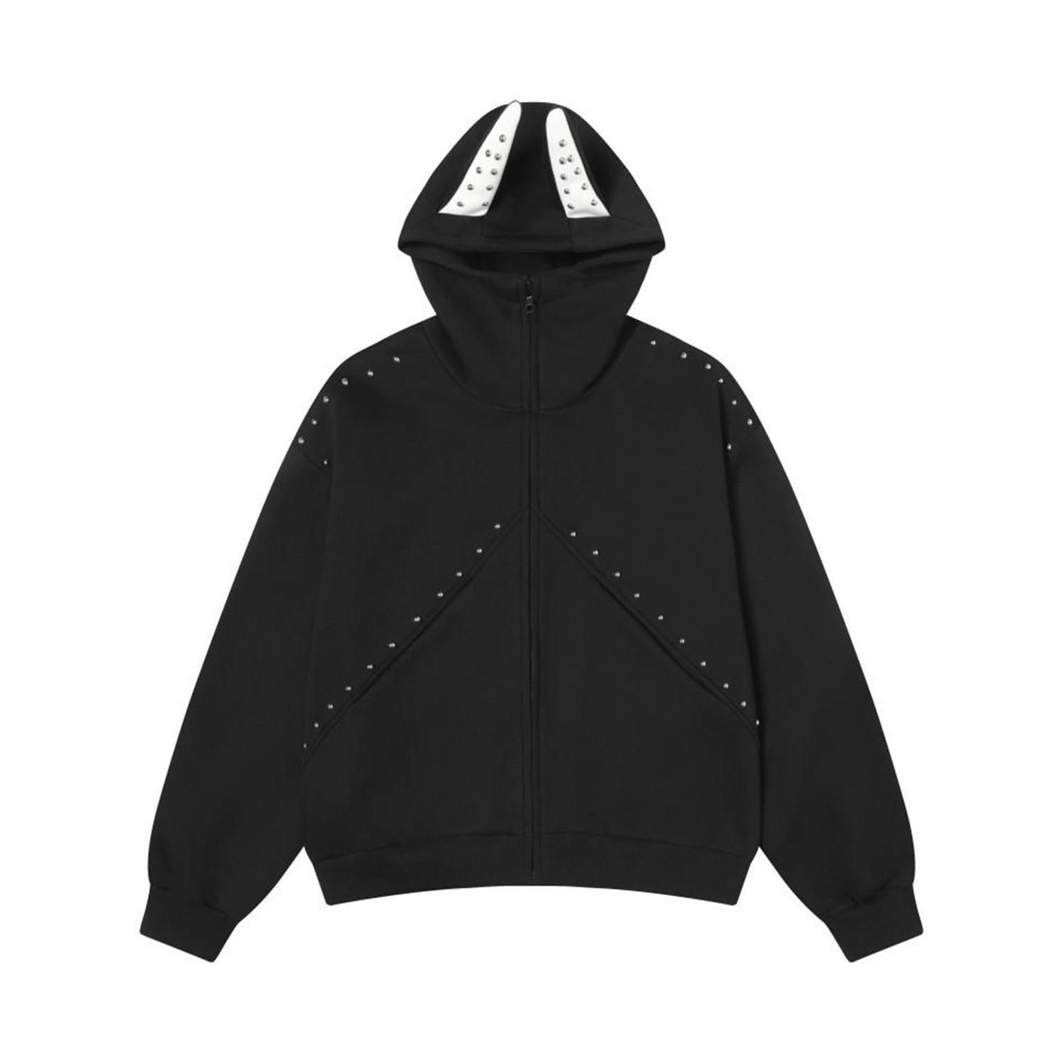 2025 Bottom Sweater Autumn Men s Hooded Japanese Loose Trend Hooded Sweater XXXL чёрный 3140₽