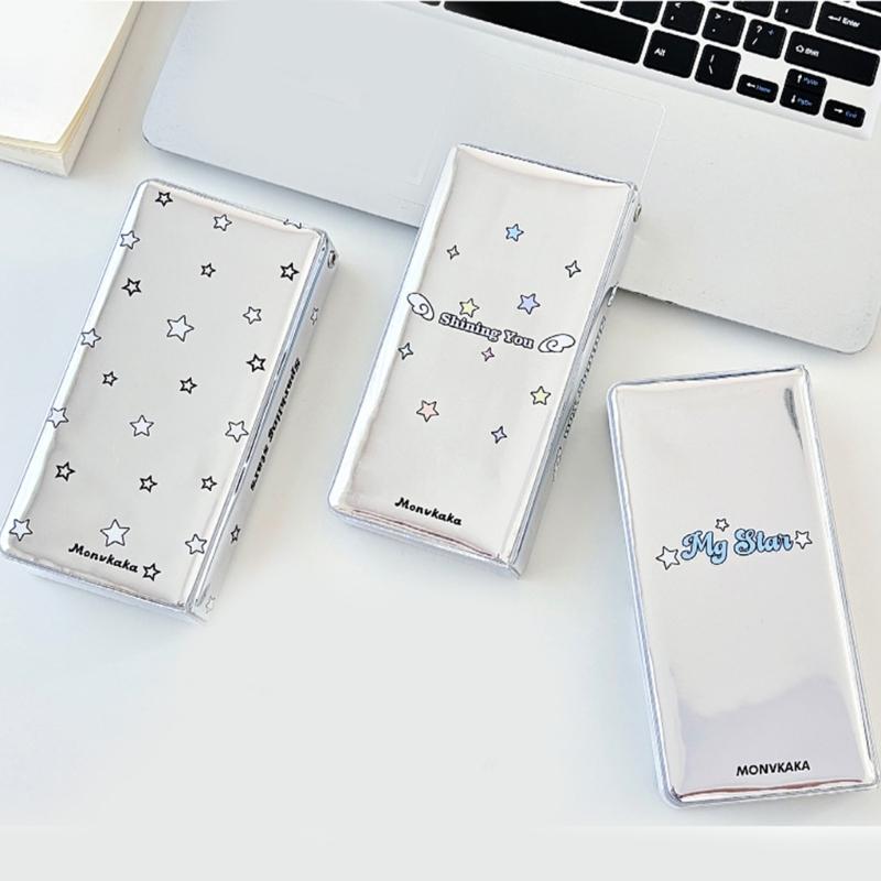 Large Capacity Card Holders for Collector with Colorful Star Pattern Photo Booth Frame Album Photo Strips Holders Binder