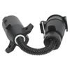 7 Way Round Trailer Plug Adapter Wire Connector RV Truck Power Conversion Accessories