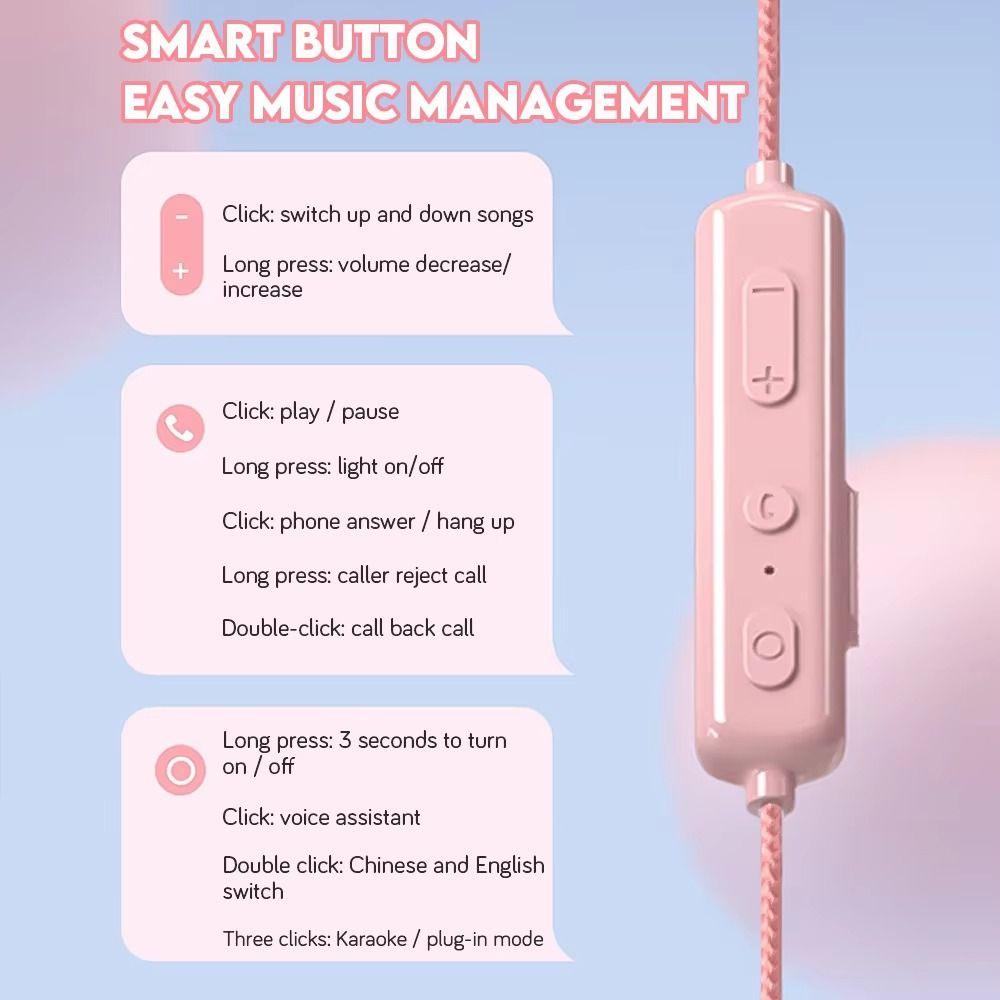 Neckband Bluetooth Earphone Waterproof Neckband Headphones 5.3 Headset Wireless Headphones  Phone