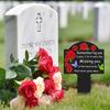 1pc Garden Memorial Stake for Mom/Dad/Brother/Mom and Dad/Husband/Wife and Other Relatives, Flower Butterfly Theme for Cemetery