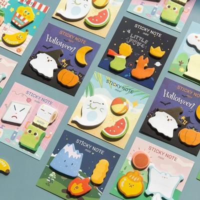 1 sztuka kreskówka klej słodkie kawaii notatki montaż notatnik notatnik biuro szkolne artykuły papiernicze naklejka