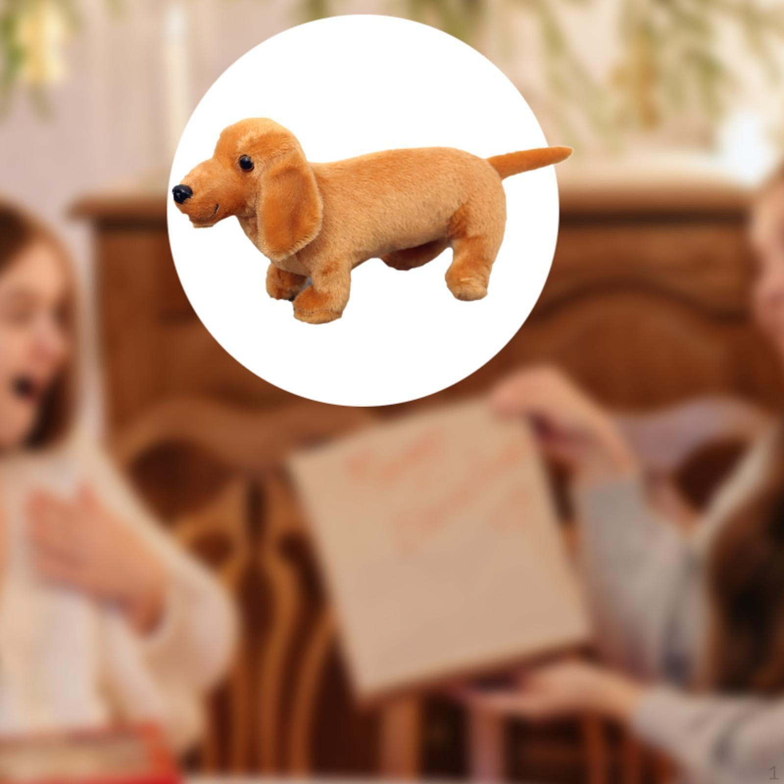 

Мягкая игрушка для собак из мультфильма, плюшевые куклы такса, животные, обнимающиеся 30cm_Yellow