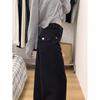 Jeans Femme Grande Taille Noir Jambe Large Amincissant Jambe Droite Automne/Hiver 2025