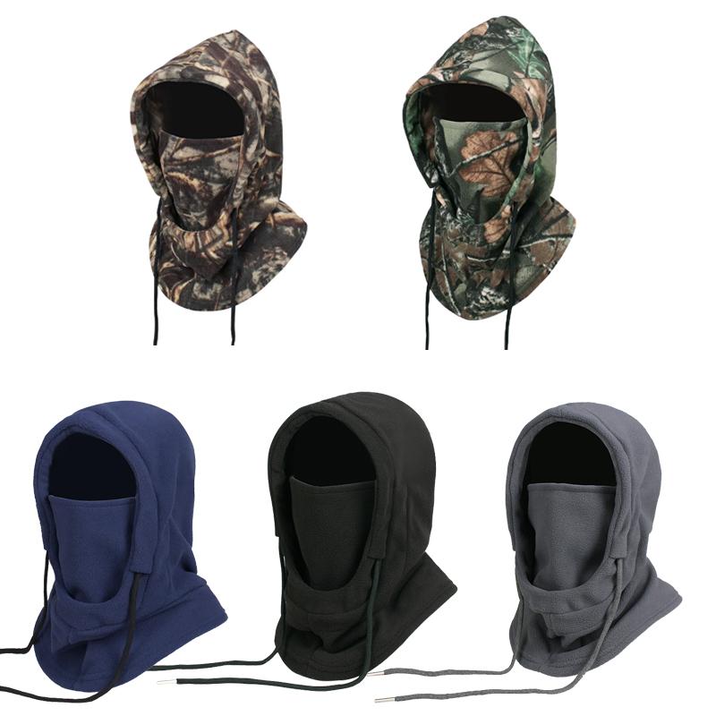 Warm Fleece Balaclava for Men Women Winter Face Mask Neck Warmer Hooded Cap Windproof Thermal Head Cover Beanies Bandana