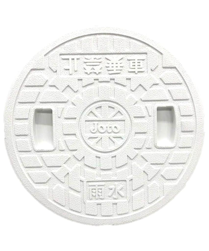 Jyoto Ripron Round Drain 300 JM300ULW Lid, Resin, Type, (Rainwater/No Holes)