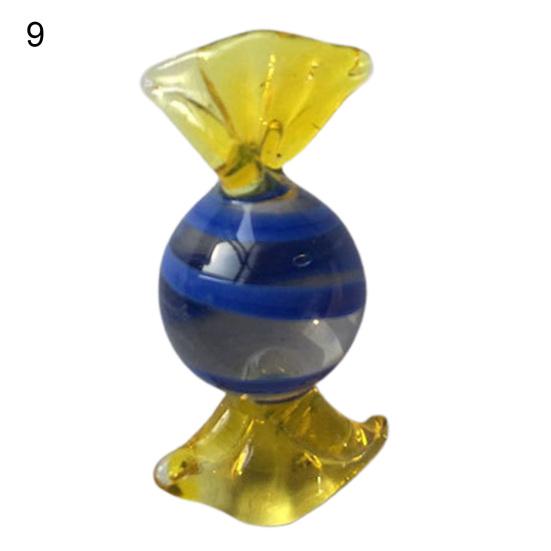 High Quality Mini Vintage Colorful Candy Ornament Anti-fading Compact Glass