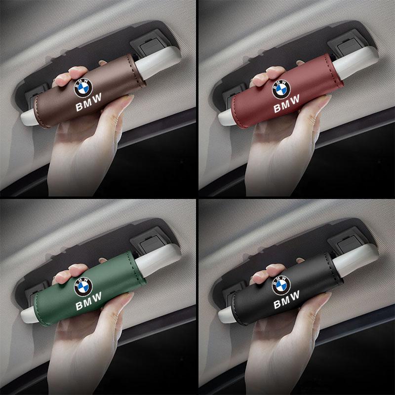 2Pcs Leather Car Roof Handle Cover Gloves Interior Protector For BMW X1 X2 X3 X5 X4 X6 X7 G30 G20 G32 G11 G12 F40 F30 F20 F10