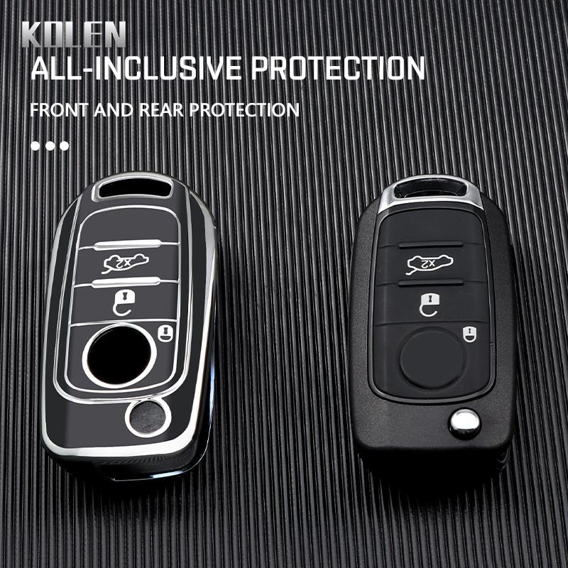 Moderne TPU Auto Klappschlüsselhülle Abdeckung Schale Fob Für Fiat Tipo Tprp Freedom 500X Doblo Argo Nuovo Grazie Schlüssel Schutz Zubehör