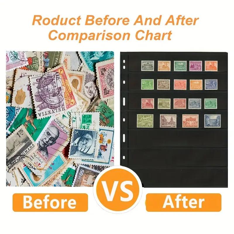 10PC Collecting Supplies Display For Stamp Album Binder Postage Stamp 9 Holes Home Storage Stamp Collectors Standard Stamp