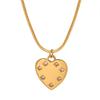 Versatile French Heart-Shaped Clavicle Necklace: Light Luxury Titanium Steel Jewelry for Women