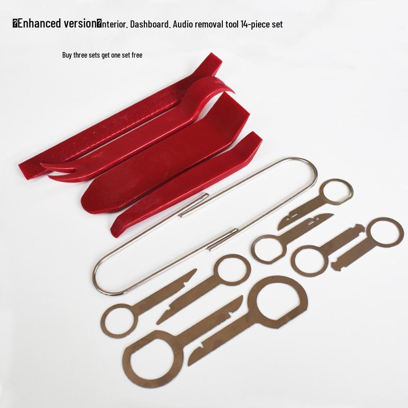 Nerezová sada páčidel a nástrojů pro demontáž čalounění interiéru automobilu