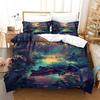Crocodile 3D Printing Duvet Cover Bedding Set Marsh Animals Microfibre Soft Pillowcases Hidden Zipper Children Teenagers King