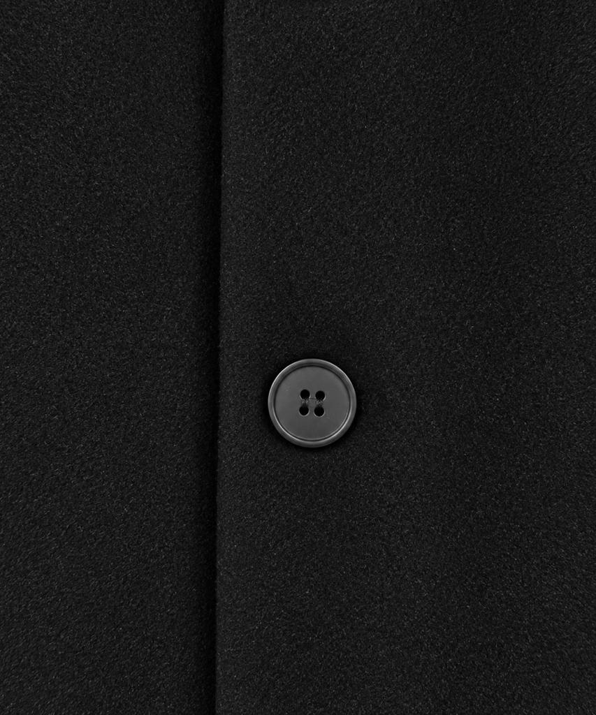 GRAYBLVD Lowell Woolblend Single Long Coat (Black)