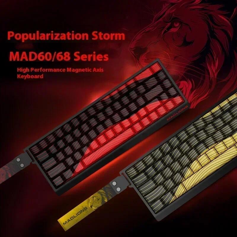 For MAD 60/68HE Mechanische Tastatur Magnetschalter Rapid Trigger 8K RGB Gaming Tastatur Valorant Gamer Zubehör Geschenk