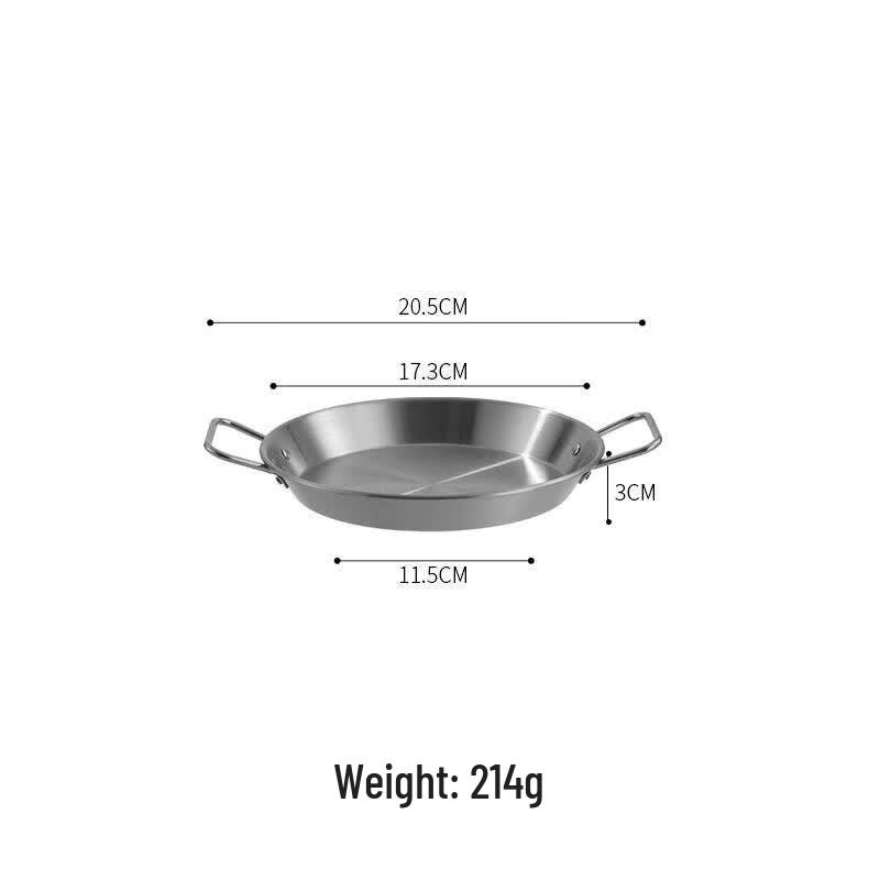 YOUSQXL Stainless Steel Double-Handle Serving Plates