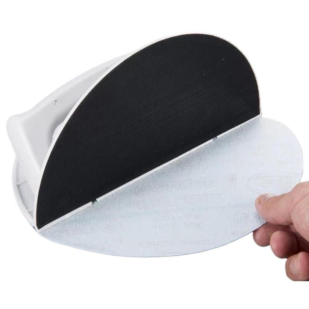 Hand Sandpaper Holder Multifunctional Semi-Circular Angle Sanding Sandpaper Tool Angle Sandpaper Holder Sandpaper Polishing Tool