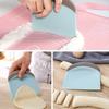 1PCS Multifunctional Plastic Scraper Baking Double Scale Trapezoidal Cutting Knife Household Pp Flour Dough Rice Noodle Cutting Knife