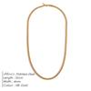 EMANCO Gold Color Stainless Steel Necklace Hip-Hop Style Cuban Chain Element Wear Trendy Fashion Men's Jewelry Necklaces