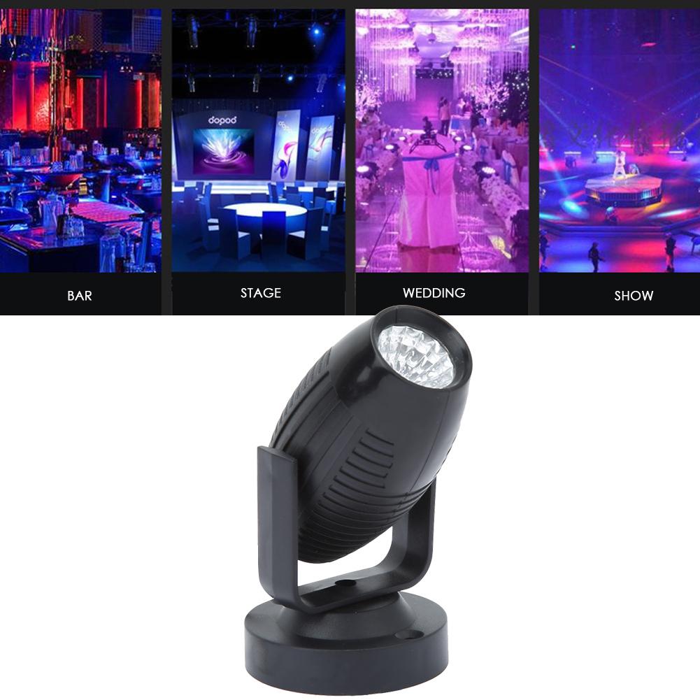 AC85 265V LED Mini Portable Adjustable Angle Spotlight Projector Lamp Beam Light for Party Stage Wedding Supplies less