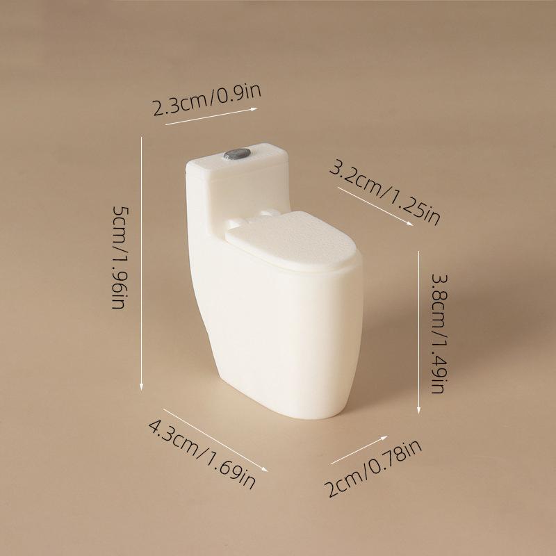 

[JN] 1/12 Dollhouse Miniature Toilet Model Dollhouse Bathroom Furniture Ornament Micro Scene Decoration Pretend Play Toys