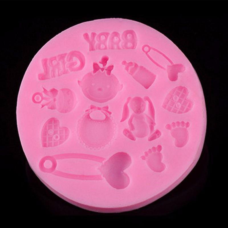Silicone Mold Baby Shower Party 3D For Cake Decorating Silicone Mold Fondant Cake Moulds Tools