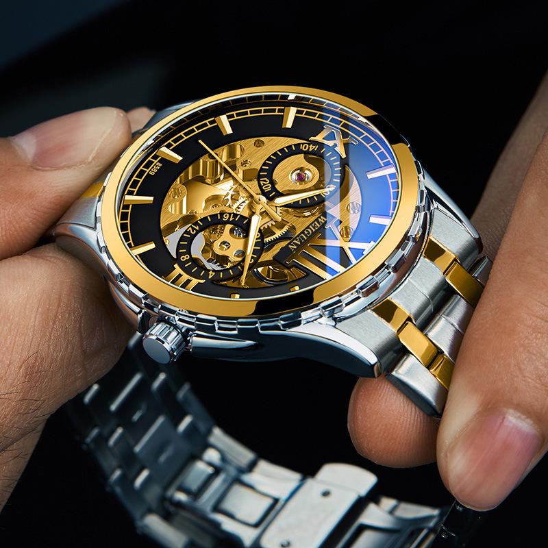 New Business Men's Watch Hollow Mechanical Watch Men's Watch Fully Automatic Mechanical Watch