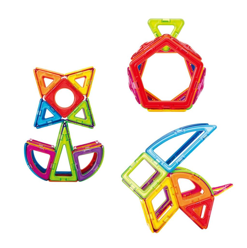 BorneLund Magformers Discovery Box Pieces with Instructions Educational Toy for Ages 3 and Magnetic Building MF797014 [71 Booklet] Up, Blocks,