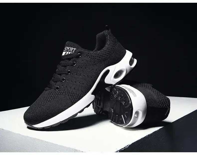 Men Shoes Casual Shoes Outdoor Lightweight Hiking Black Sports Mesh Enthusiasts Running Shoes Fashionable Breathable Chaussure