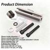 1/4in Key Gas Engine Pulley Crank Shaft Sleeve Adapter Extended 1in to 1 1/8in Enlarge The Crank Diameter to Fit Pulley