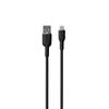 Silicone USB-A Cable - iPhone Lightning 1.5m - Black