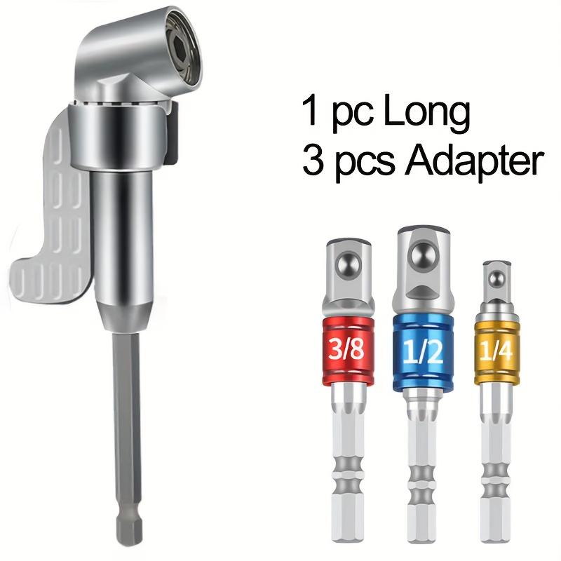 Right Angle Drill Bit Adapter, Hexagonal Handle Screwdriver Drill Bit Electric Drill Bit Accessory, 1/4 Inch Flexible Expansion