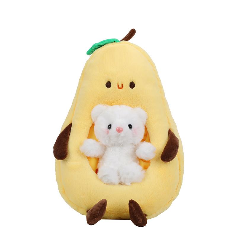 New Creative Pear Beak Plush Toy Bear Doll Cute Pear Doll Pillow Gift