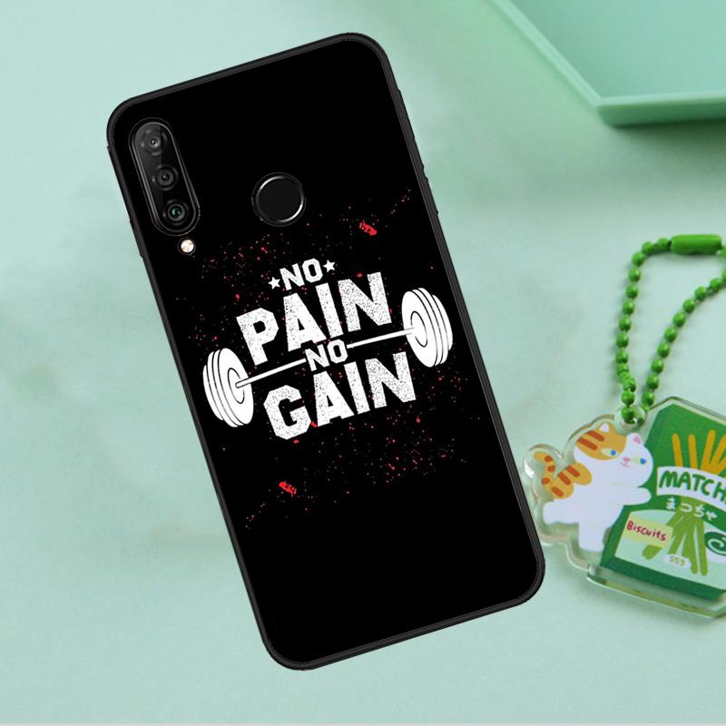 No pain no gain For Huawei Nova 8i 11i 12i 12s 9 10 SE Y90 Y60 Y70 Y72 Y61 Y91 P20 P30 P40 Lite P60 Pro Case