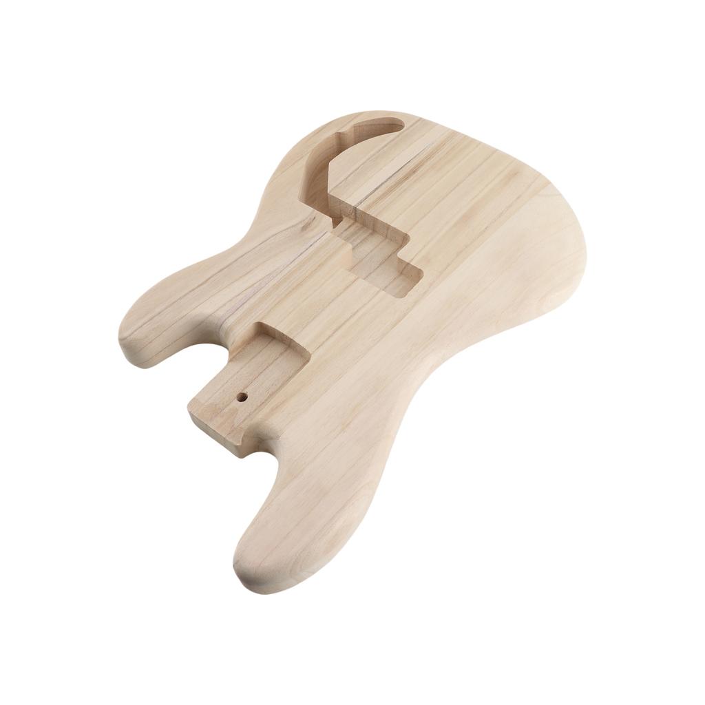 PB T02 Unfinished Electric Guitar Body Sycamore Wood Blank Guitar Barrel for PB Style Bass Guitars DIY Parts